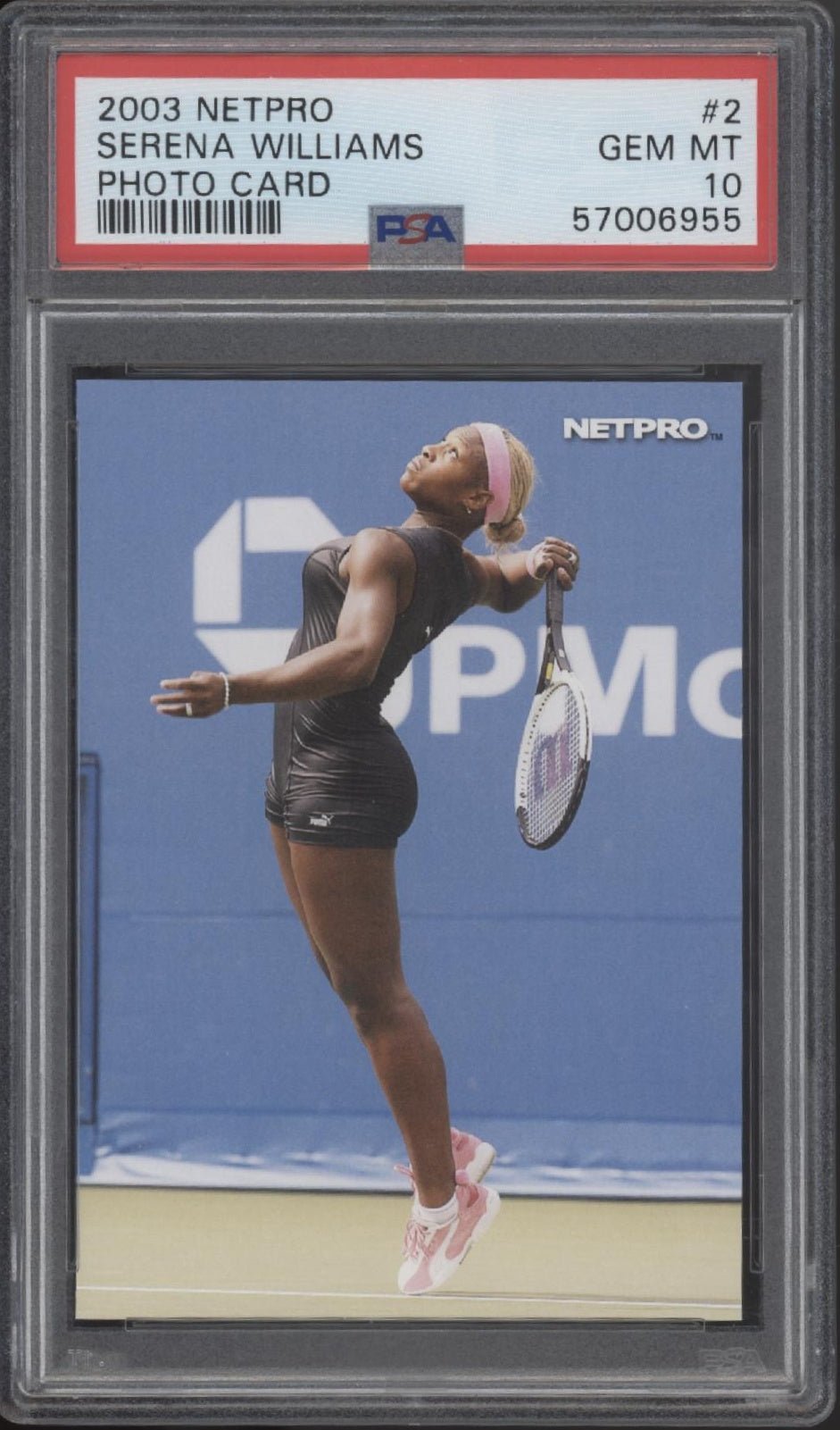 Serena Williams 2003 Netpro Photo Card 2 PSA 10 - Collector Store LLC