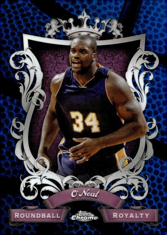 Shaquille O'Neal 2024 Topps Chrome Roundball Royalty Blue Refractor #RR - 14 - Collector Store LLC