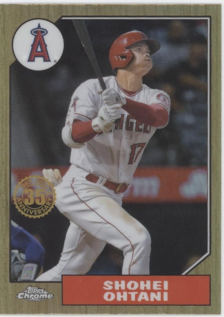 Shohei Ohtani 2022 Topps Chrome 35th Anniversary Refractor #87BC - 2 - Collector Store LLC