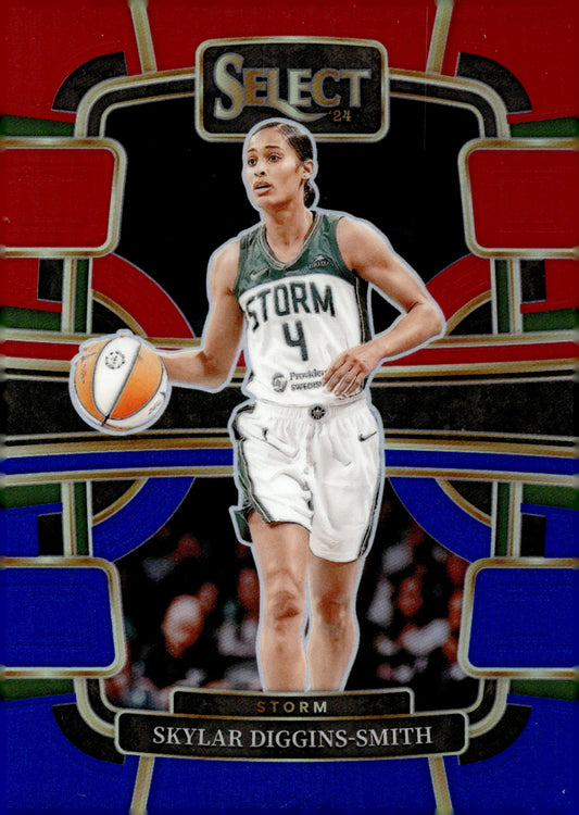 Skylar Diggins - Smith 2024 Panini WNBA Select Red & Blue Prizm 325/399 #12 - Collector Store LLC