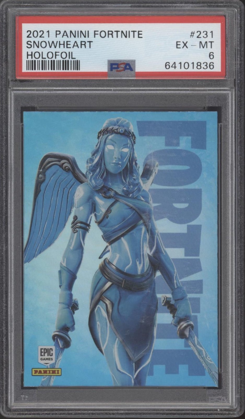 Snowheart 2021 Panini Fortnite Holofoil #231 PSA 6 - Collector Store LLC
