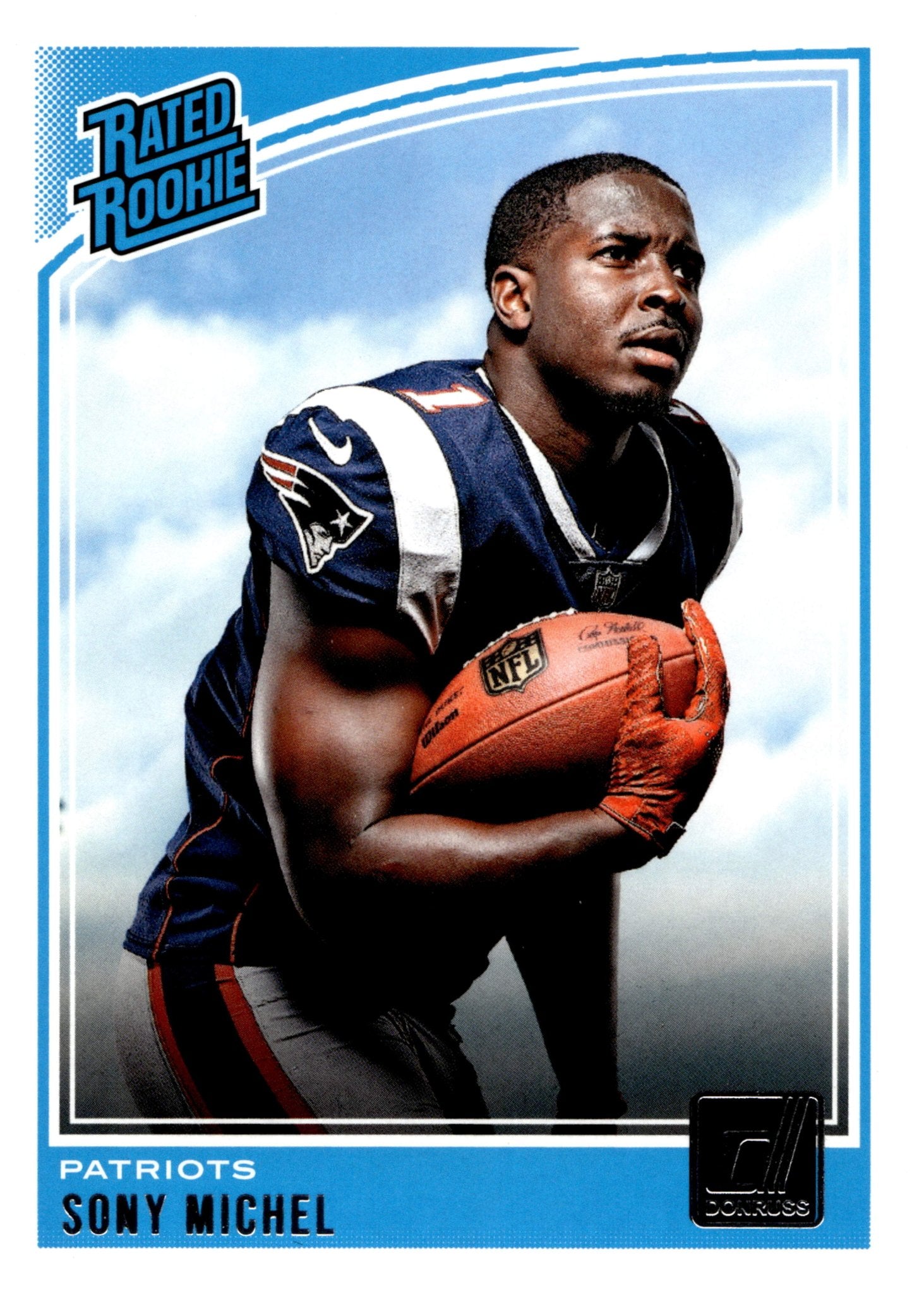 Sony Michel 2018 Panini Donruss Rated Rookie RC #310 - Collector Store LLC