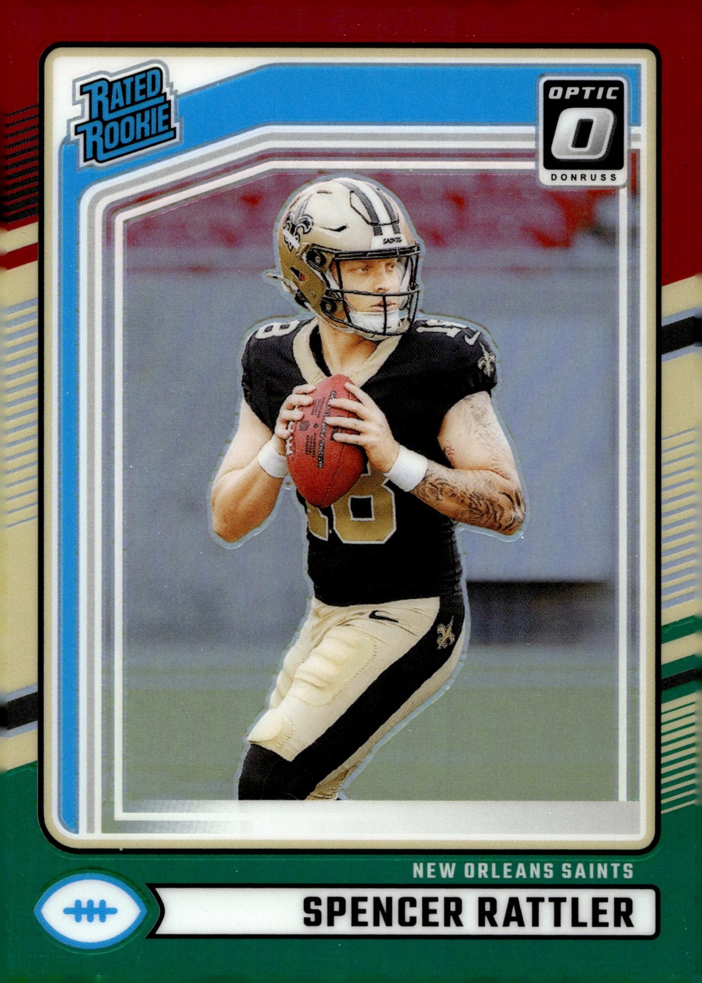 Spencer Rattler 2024 Panini Donruss Rated Rookie Tri Color Prizm RC #359 - Collector Store LLC