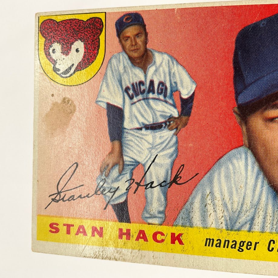 Stan Hack 1955 Topps #6 Chicago Cubs GD #2 - Collector Store LLC