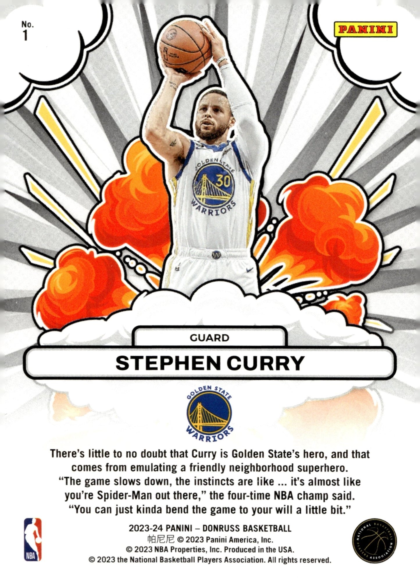 Stephen Curry 2023 - 24 Panini Donruss Bomb Squad! #1 - Collector Store LLC