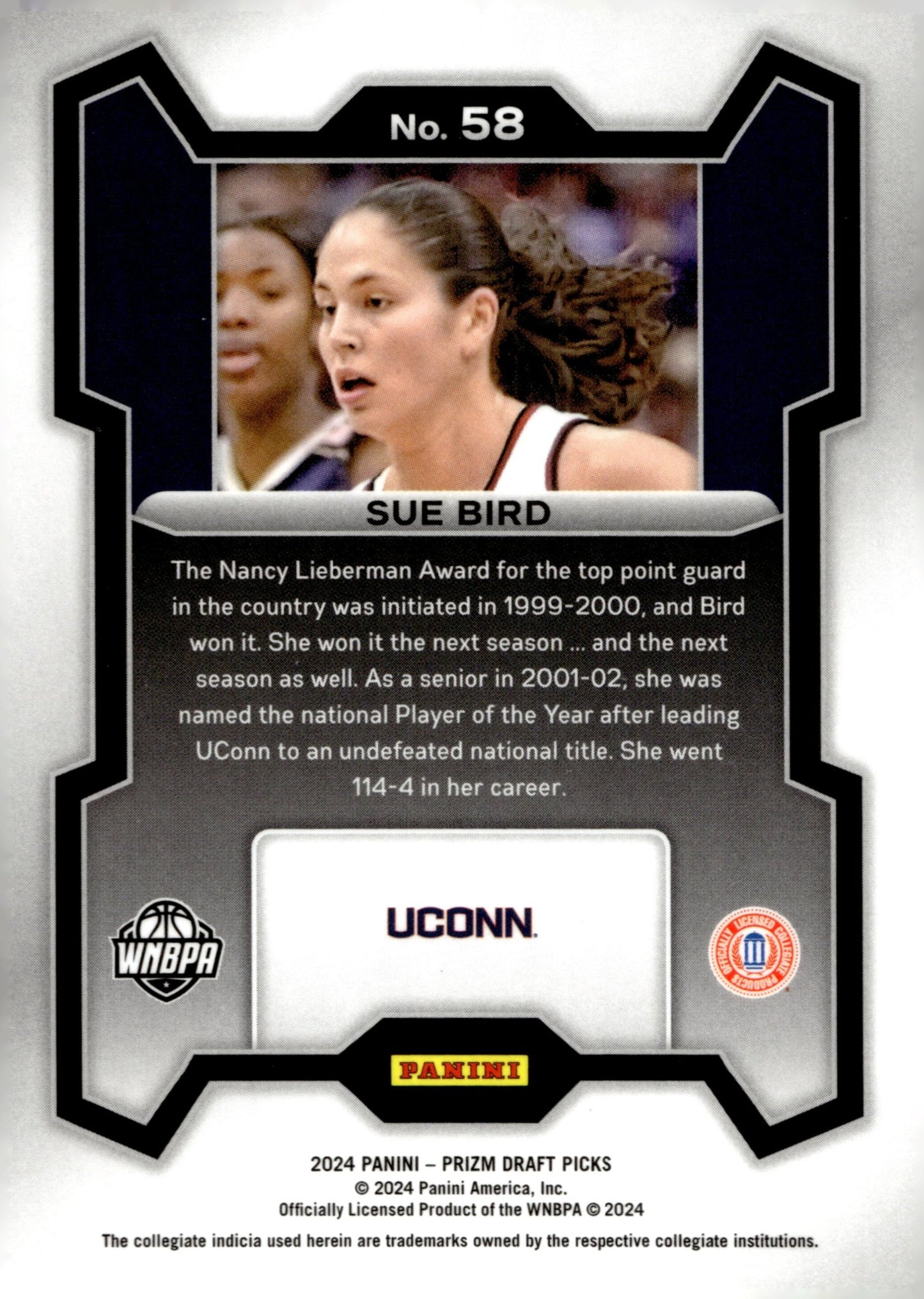 Sue Bird 2024 Panini Prizm Draft Picks #58 - Collector Store LLC