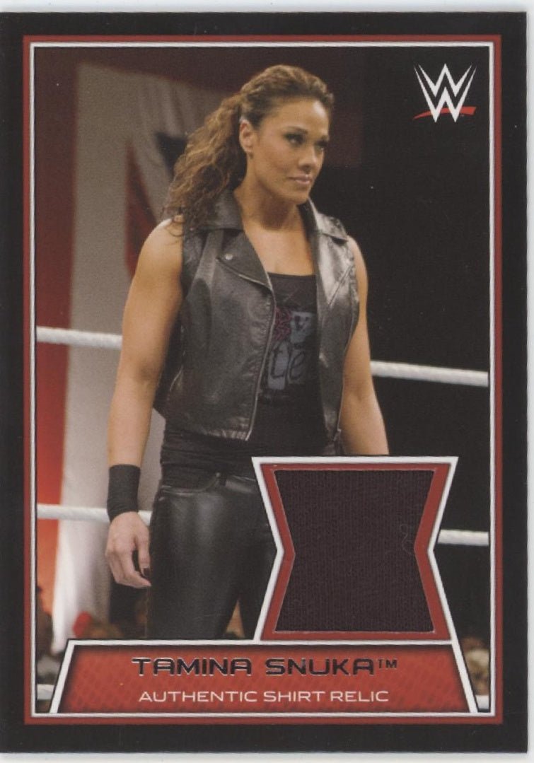 Tamina Snuka 2014 Topps WWE Shirt Swatch Card #1 - Collector Store LLC