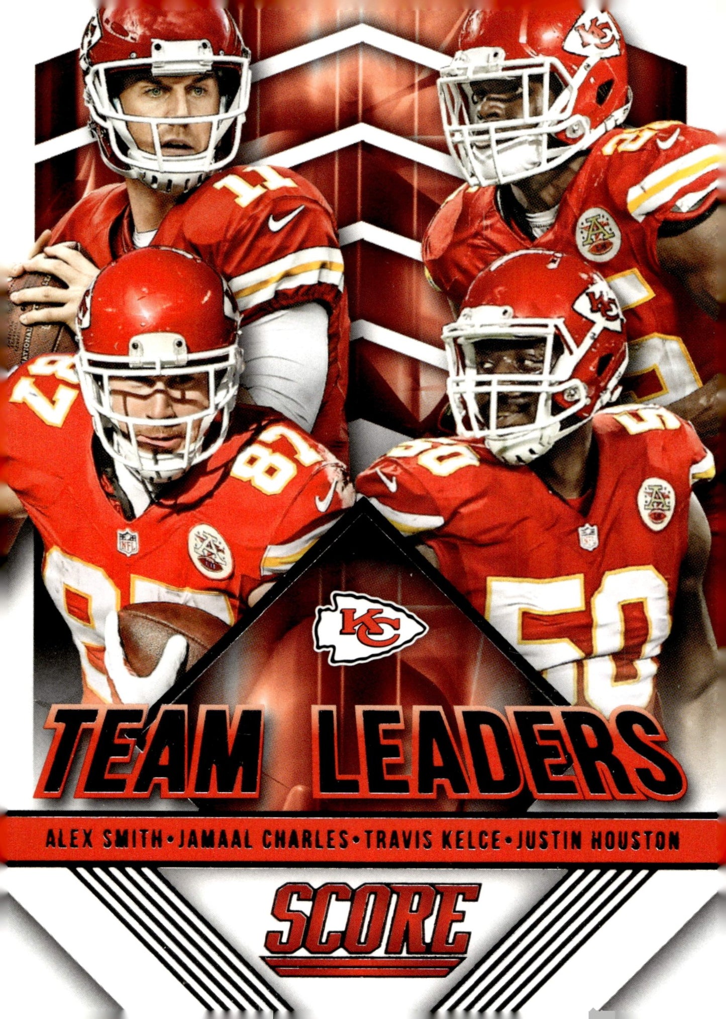 Team Leaders 2015 Panini Score Smith / Charles / Kelce / Houston #26 - Collector Store LLC