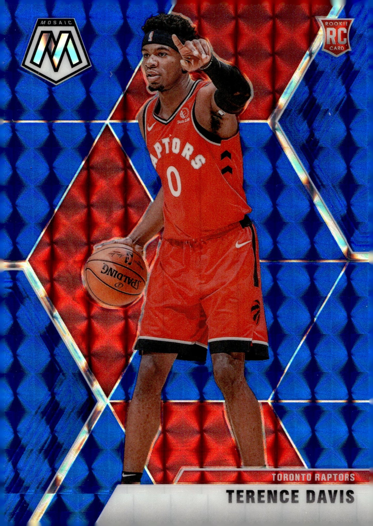 Terence Davis 2019 - 20 PAnini Mosaic Blue Prizm RC 65/99 #226 - Collector Store LLC