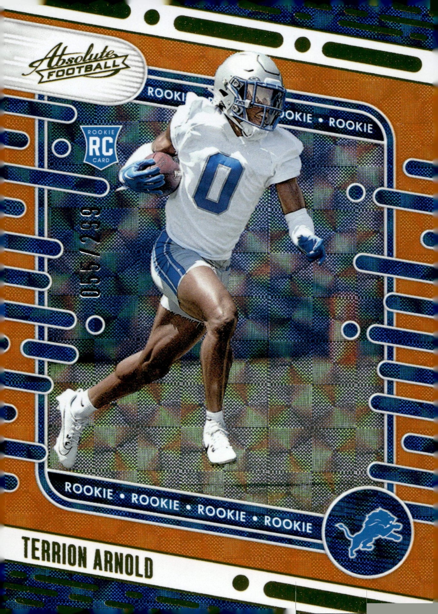 Terrion Arnold 2024 Panini Absolute Orange Mosaic RC 055/299 #124 - Collector Store LLC
