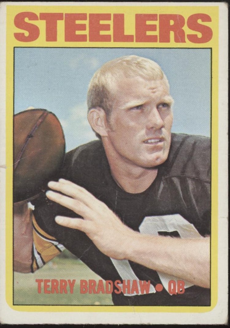 Terry Bradshaw 1972 Topps #150 Pittsburgh Steelers VG - Collector Store LLC