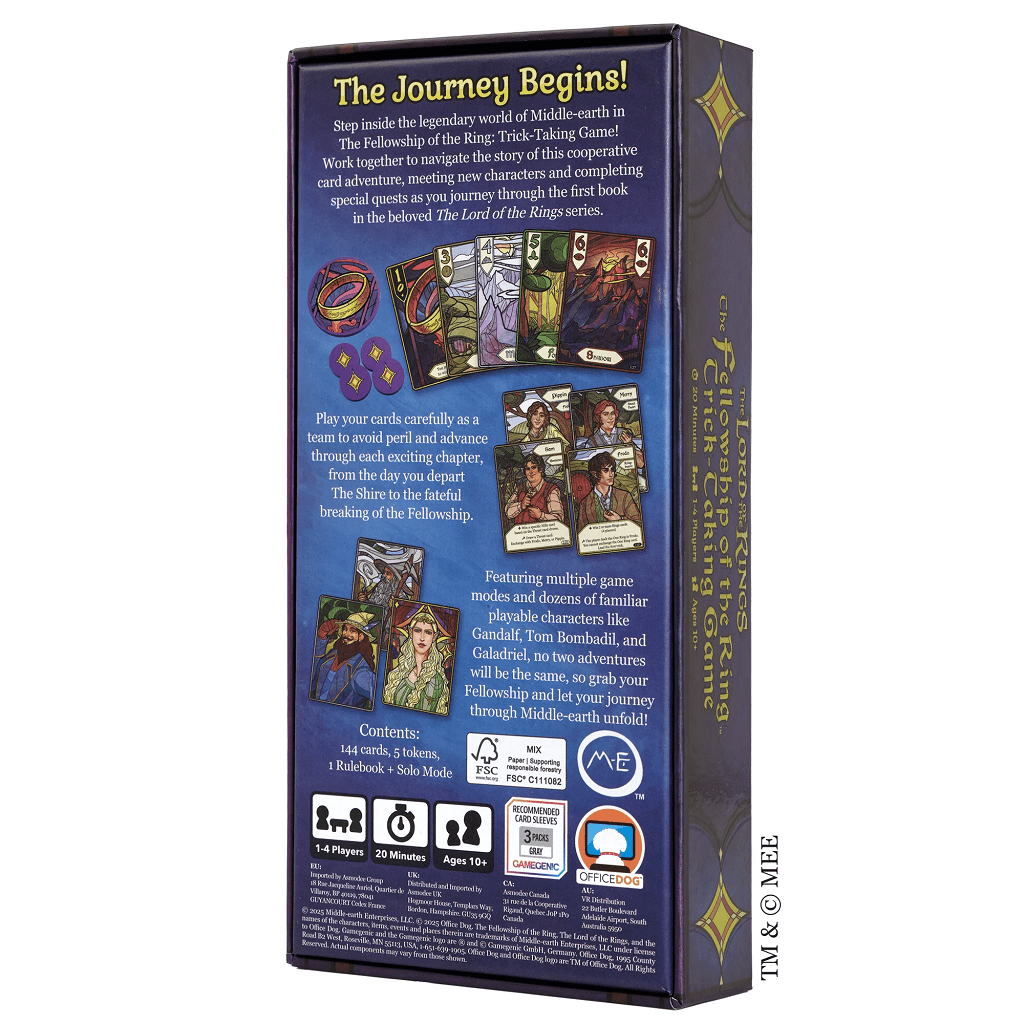 The Fellowship of the Ring: Trick - Taking Game - Collector Store LLC