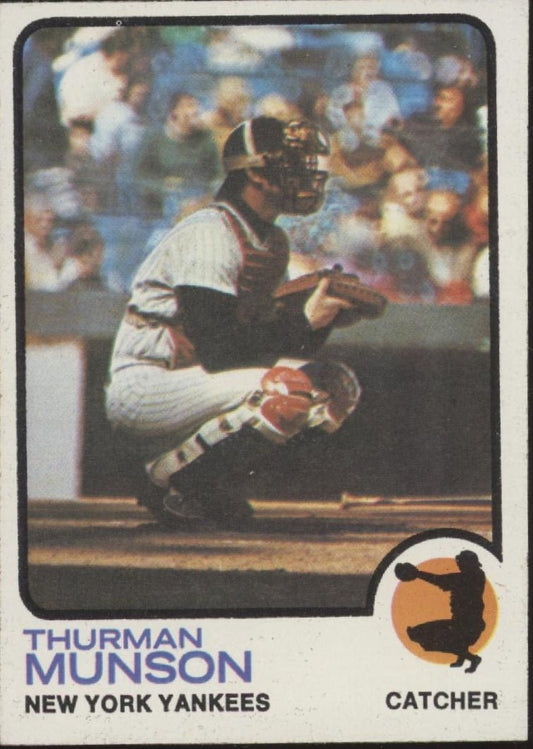 Thurman Munson 1973 Topps 142 New York Yankees EX 2 - Collector Store LLC