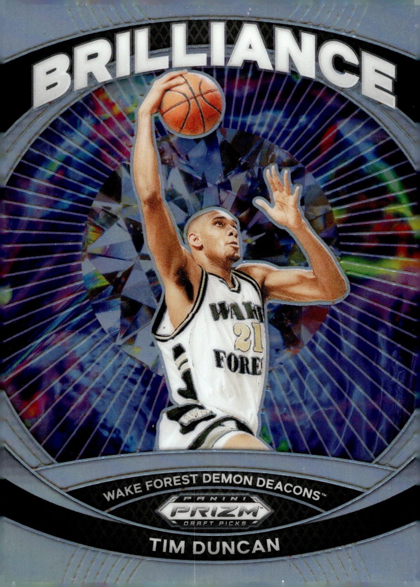 Tim Duncan 2024 Panini Prizm Draft Picks Brilliance Prizm #19 - Collector Store LLC