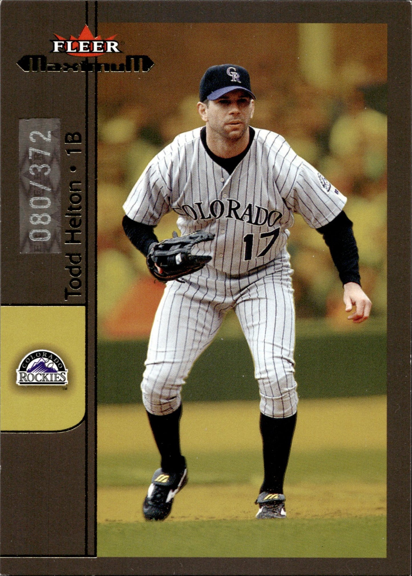 Todd Helton 2002 Fleer Maximum 080/372 #17 - Collector Store LLC