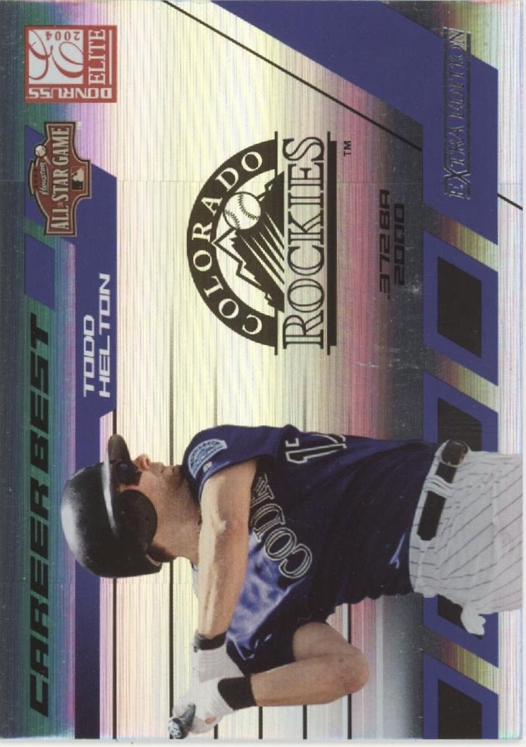 Todd Helton 2004 Donruss Elite Extra Edition Career Best All Star Game 368/500 - Collector Store LLC