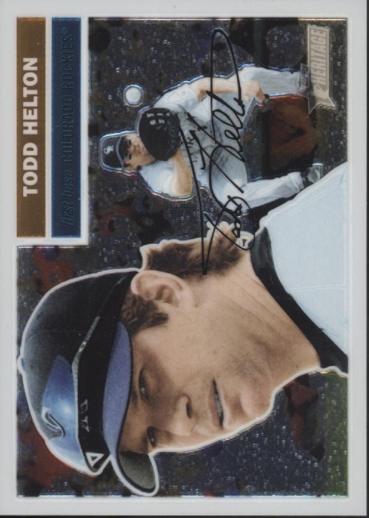 Todd Helton 2005 Topps Chrome Heritage 0788/1956 #THC6 - Collector Store LLC