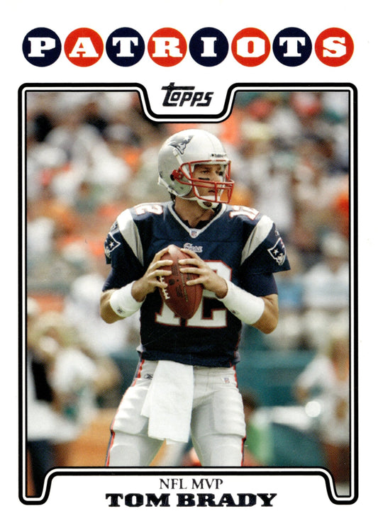 Tom Brady 2008 Topps NFL MVP #328 #2 - Collector Store LLC