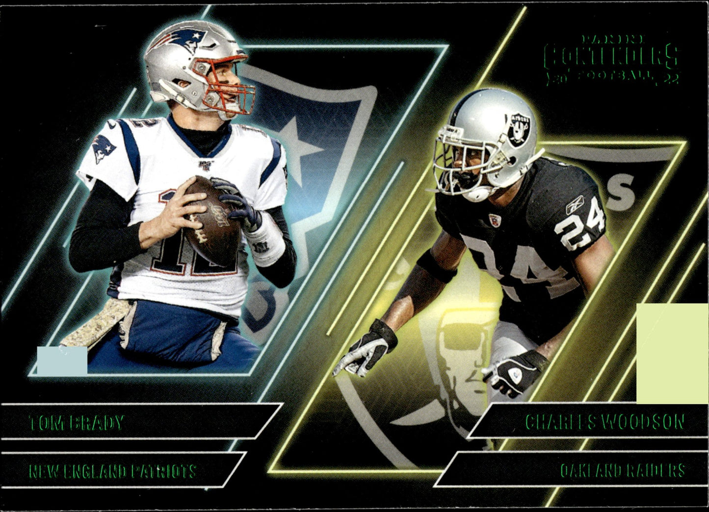 Tom Brady / Charles Woodson 2022 Panini Contenders Green #CS - BW - Collector Store LLC