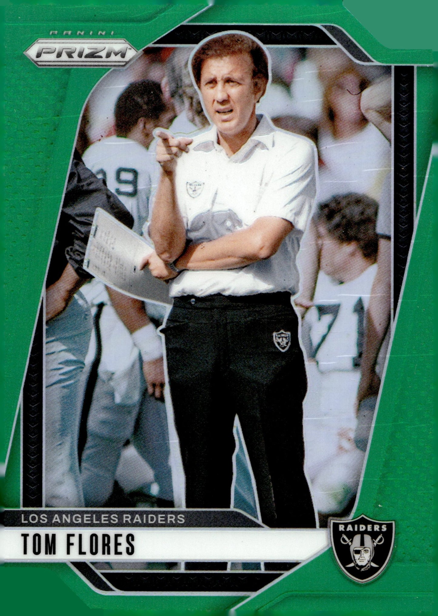 Tom Flores 2024 Panini Prizm Green Prizm #156 - Collector Store LLC