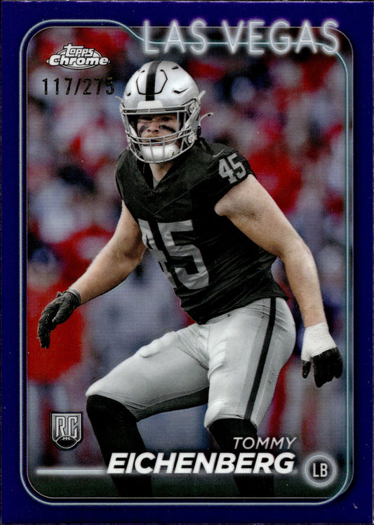 Tommy Eichenberg 2024 Topps Chrome Purple Refractor RC 117/275 #290 - Collector Store LLC