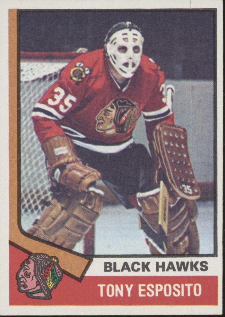 Tony Esposito 1974 - 75 Topps #170 Chicago Blackhawks EX - Collector Store LLC
