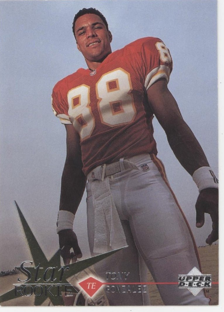 Tony Gonzalez 1997 Upper Deck RC #9 - Collector Store LLC