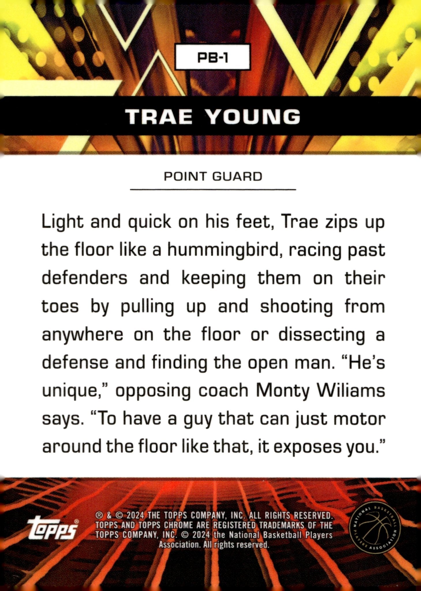 Trae Young 2024 Topps Chrome Power Boosters Refractor #PB - 1 - Collector Store LLC