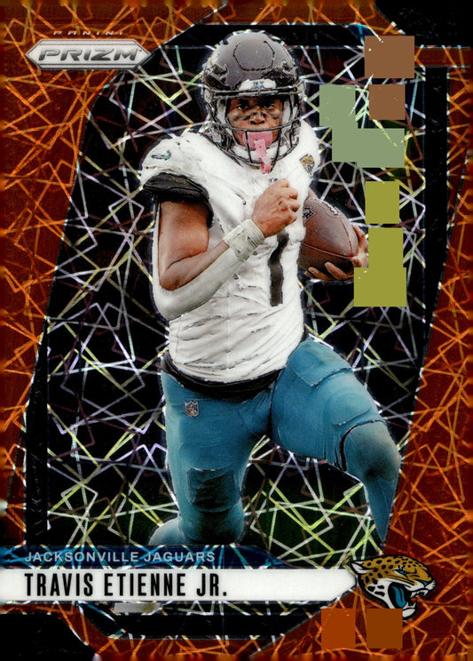 Travis Etienne Jr. 2024 Panini Prizm Orange Lazer Prizm #130 - Collector Store LLC