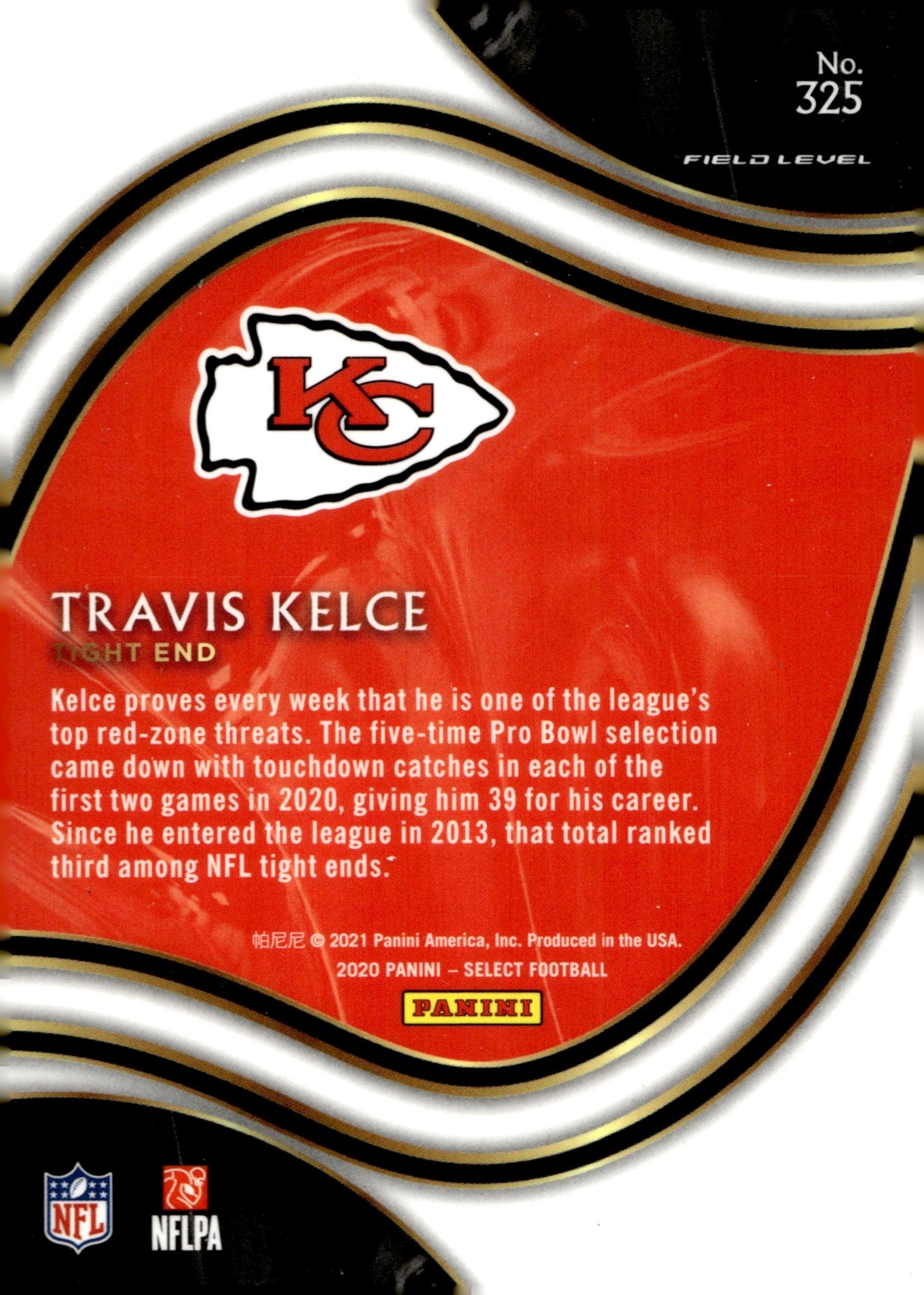 Travis Kelce 2020 Panini Select #325 - Collector Store LLC