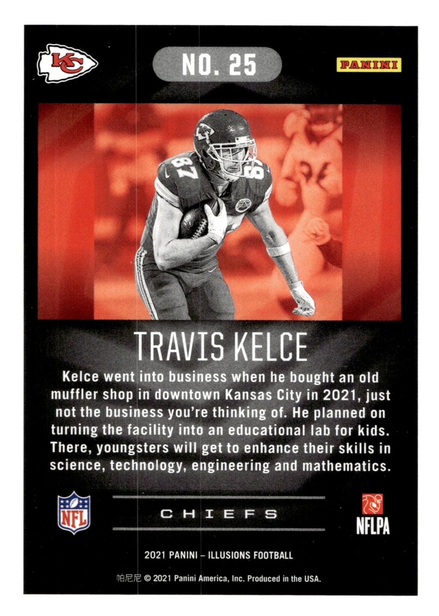 Travis Kelce 2021 Panini Illusions #25 #1 - Collector Store LLC