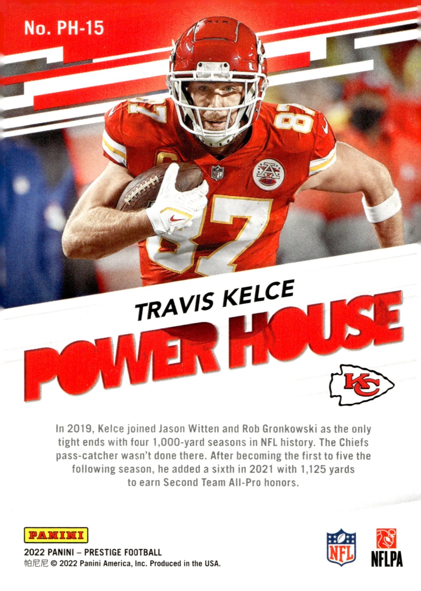 Travis Kelce 2022 Panini Prestige Power House #PH - 15 - Collector Store LLC