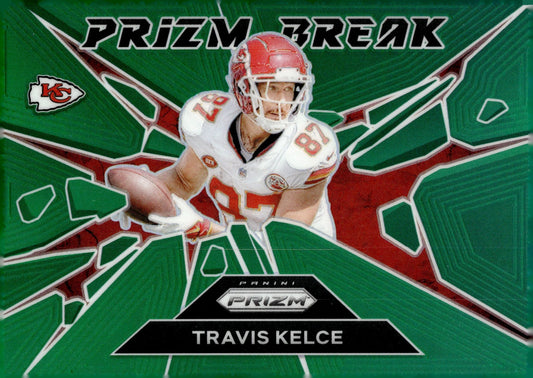 Travis Kelce 2024 Panini Prizm Break Green Prizm #1 - Collector Store LLC