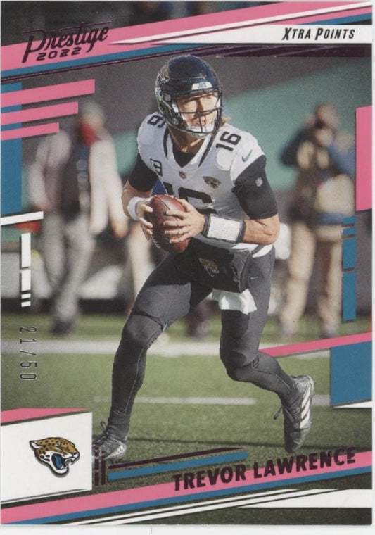 Trevor Lawrence 2022 Panini Prestige Xtra Points Pink 21/50 #132 - Collector Store LLC