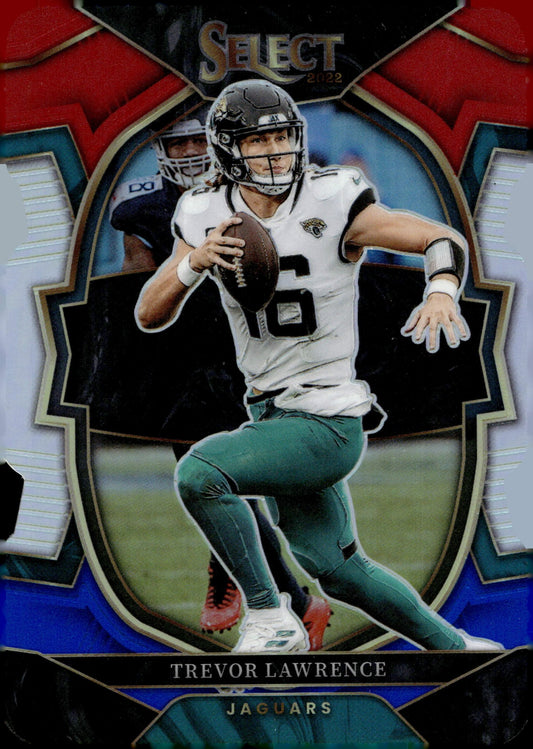 Trevor Lawrence 2022 Panini Select Die - Cut Red White & Blue Prizm #41 - Collector Store LLC