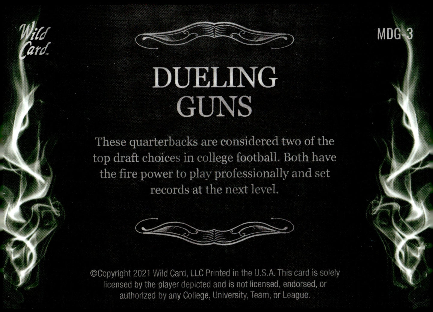 Trevor Lawrence / Zach Wilson 2021 Wild Card Matte Dueling Guns RC #MDG - 3 #2 - Collector Store LLC