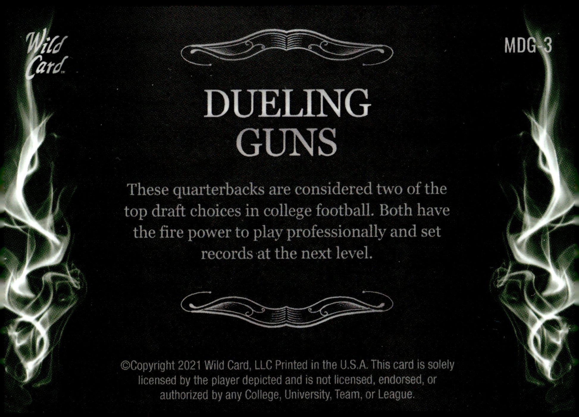 Trevor Lawrence / Zach Wilson 2021 Wild Card Matte Dueling Guns RC #MDG - 3 #2 - Collector Store LLC