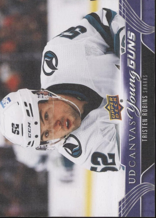 Tristen Robins 2023 - 24 Upper Deck Series 2 Canvas Young Guns RC C223 - Collector Store LLC