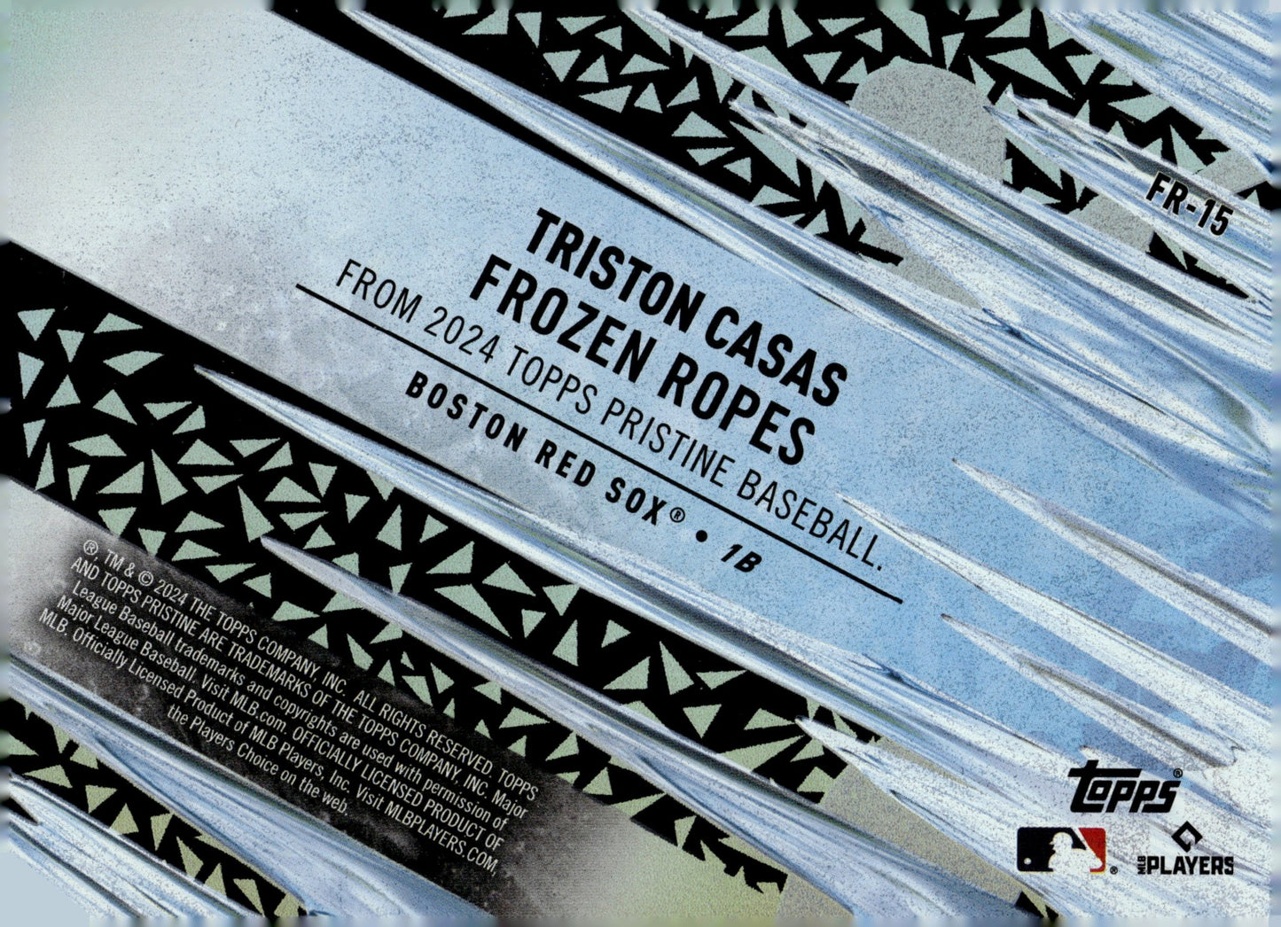 Triston Casas 2024 Topps Pristine Frozen Ropes #FR - 15 - Collector Store LLC