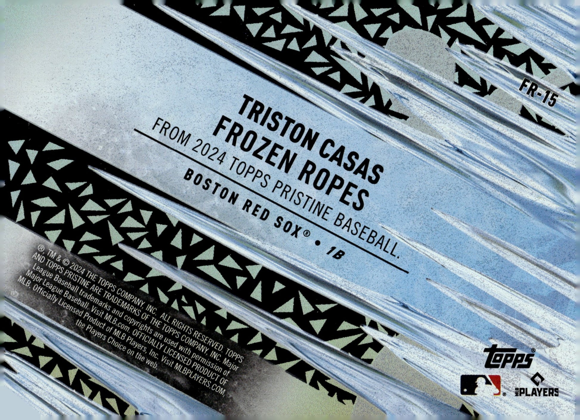 Triston Casas 2024 Topps Pristine Frozen Ropes #FR - 15 - Collector Store LLC
