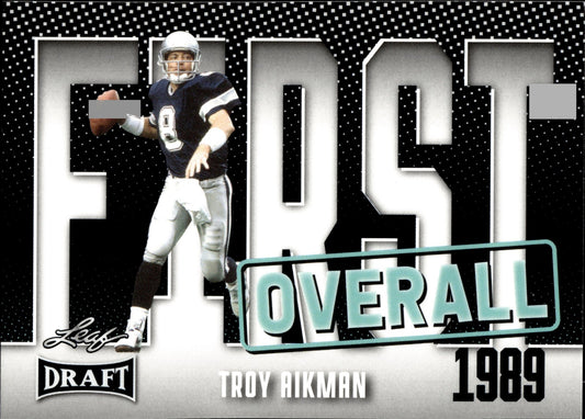 Troy Aikman 2023 Leaf Draft First Overall #7 - Collector Store LLC