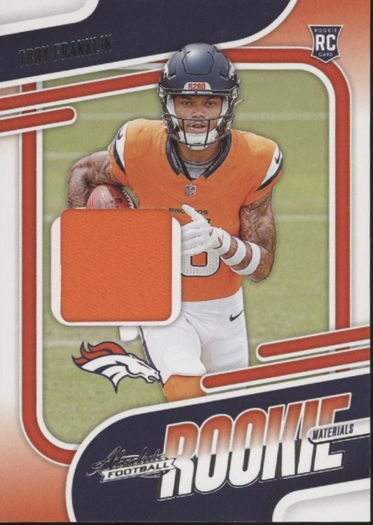 Troy Franklin 2024 Panini Absolute Swatch RC #ARM - TFN - Collector Store LLC