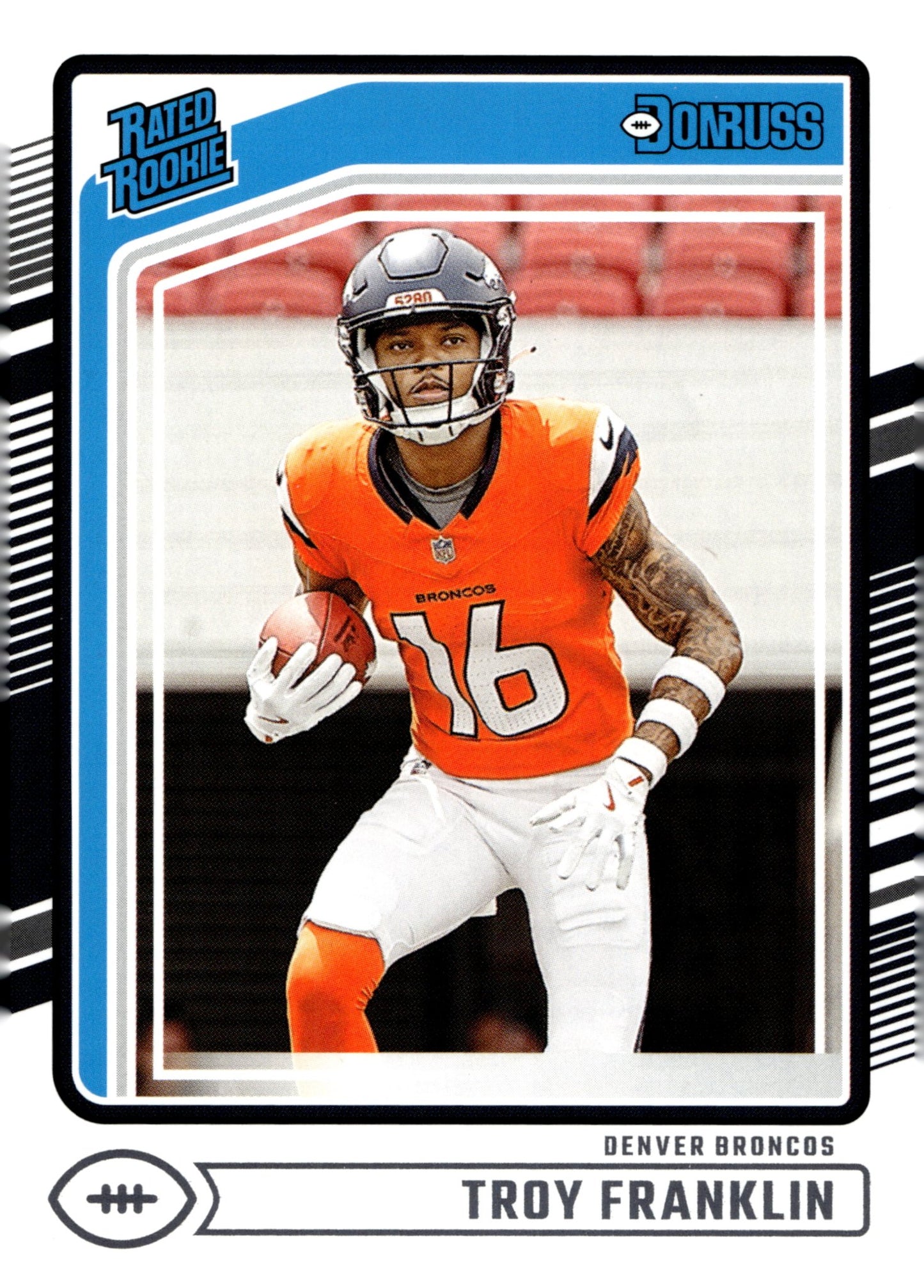 Troy Franklin 2024 Panini Donruss Rated Rookie RC #338 - Collector Store LLC