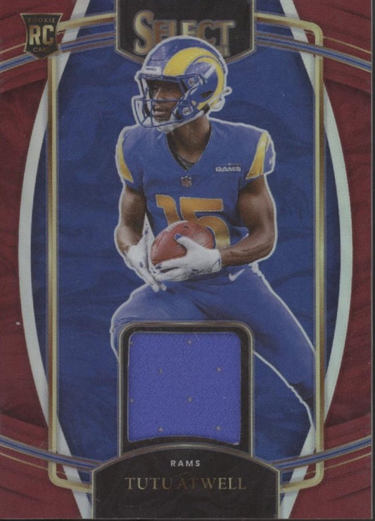 Tutu Atwell 2021 Panini Select Red Prizm Swatch RC #RSW - TAT - Collector Store LLC