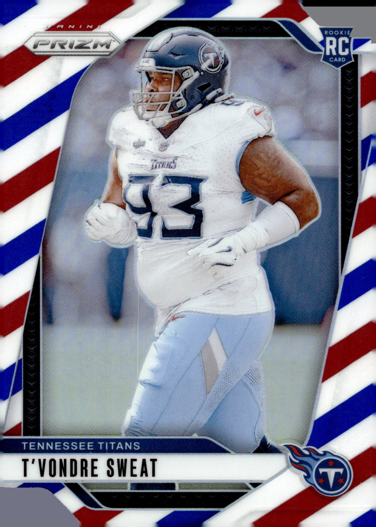 T'Vondre Sweat 2024 Panini Prizm Red White & Blue Prizm RC #394 - Collector Store LLC