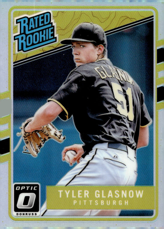 Tyler Glasnow 2017 Panini Donruss Optic Rated Rookie Prizm #36 - Collector Store LLC