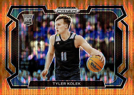Tyler Kolek 2024 Panini Prizm Draft Picks Variation Orange Pulsar Prizm RC 18/49 - Collector Store LLC
