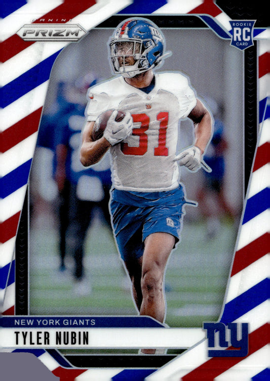Tyler Nubin 2024 Panini Prizm Red White & Blue Prizm RC #395 - Collector Store LLC