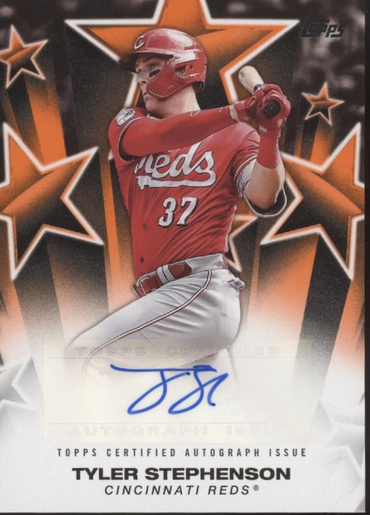 Tyler Stephenson 2025 Topps Series 1 Baseball Stars Orange Auto 11/25 #BSA - TS - Collector Store LLC