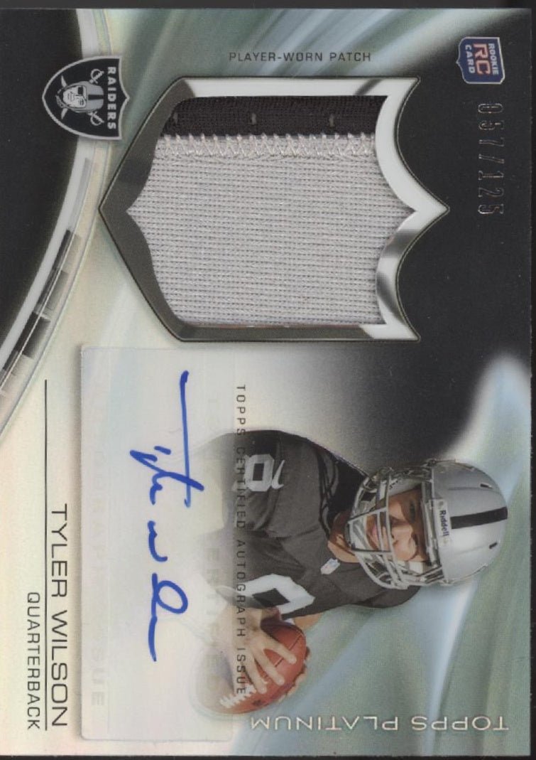 Tyler Wilson 2013 Topps Platinum Refractor Swatch RC Auto 057/125 #ARP - TW - Collector Store LLC